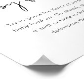 STELLA、ベビーのフードゲームサインを推測 ポスター (角)