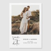 STELLA モダン Edgy Photo Save The Date マグネット招待状 (正面)