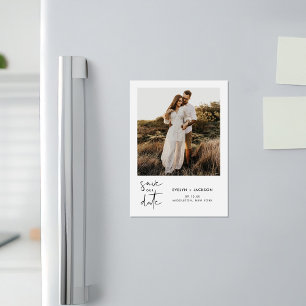 STELLA モダン Edgy Photo Save The Date マグネット招待状