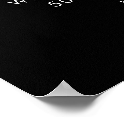 STELLA 50th Birthday Party Welcome ポスター (角)