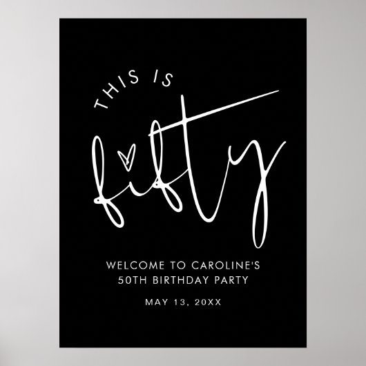 STELLA 50th Birthday Party Welcome ポスター (正面)