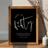 STELLA 50th Birthday Party Welcome ポスター