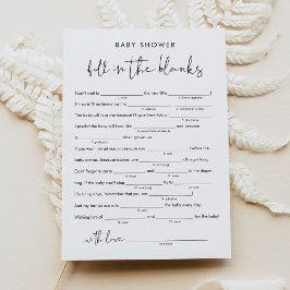 STELLA Baby Shower Libs、ゲームに空白の参加 招待状