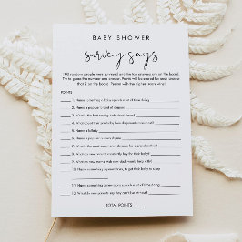 STELLA Baby Shower Surveyがゲームカードを発表 招待状