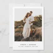 STELLA Boho Terracotta写真Save The Date 招待状 (裏面)