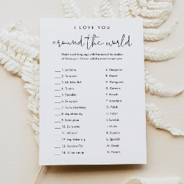 STELLA I Love You Around The Worldブライダル 招待状