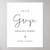 STELLA LET's LATE NIGHT Snacks 結婚's Sign ポスター (正面)