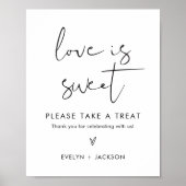 STELLA Love is Sweet結婚式の引き出物サイン ポスター (正面)