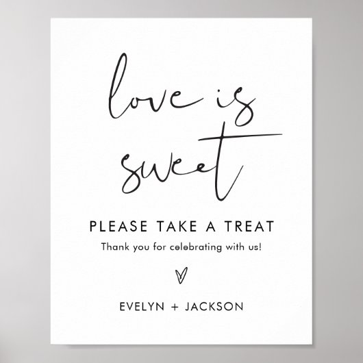 STELLA Love is Sweet結婚式の引き出物サイン ポスター (正面)