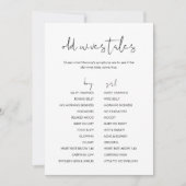 STELLA Old Wids Talesベビーシャワーゲームカード 招待状 (正面)