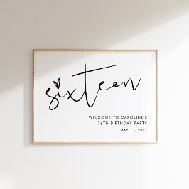 STELLA Sweet 16誕生日ウェルカムサインポスター ポスター