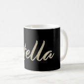 Stella white gold Handwriting Tasse Kaffeetasse コーヒーマグカップ (正面右)