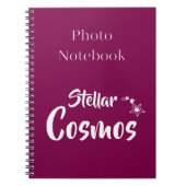 Stellar Cosmos Spiral Photo Notebook ノートブック (正面)