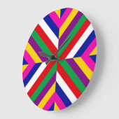 Stellar Cross-Section - Green/Red - Dynamic ラージ壁時計 (傾斜)