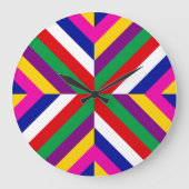 Stellar Cross-Section - Green/Red - Dynamic ラージ壁時計 (正面)