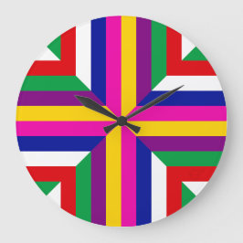 Stellar Cross-Section - Magenta/Yellow-Balanced  ラージ壁時計