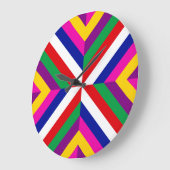 Stellar Cross-Section – Red/White – Dynamic ラージ壁時計 (傾斜)