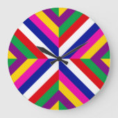 Stellar Cross-section - White/Blue - Dynamic ラージ壁時計 (正面)