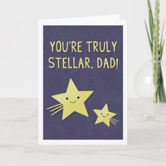 Stellar Dad Greeting Card カード (正面)
