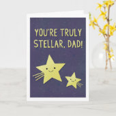 Stellar Dad Greeting Card カード (黄色い花)