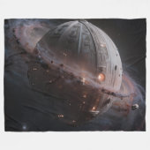 Stellar Path – Journey Through the Universe フリースブランケット (正面(横))