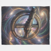 Stellar Path – Journey Through the Universe´12 フリースブランケット (正面(横))