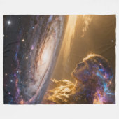 Stellar Path – Journey Through the Universe´15 フリースブランケット (正面(横))