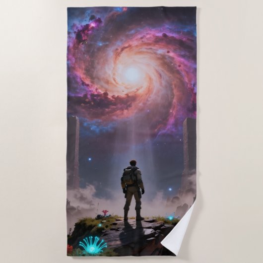 Stellar Path – Journey Through the Universe´3 ビーチタオル (正面)