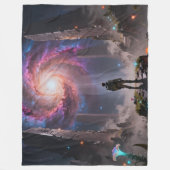 Stellar Path – Journey Through the Universe´3 フリースブランケット (正面)