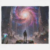 Stellar Path – Journey Through the Universe´3 フリースブランケット (正面(横))