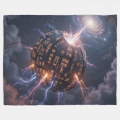 Stellar Path – Journey Through the Universe´4 フリースブランケット (正面(横))