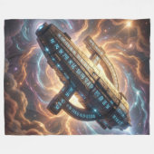 Stellar Path – Journey Through the Universe´5 フリースブランケット (正面(横))