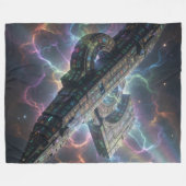 Stellar Path – Journey Through the Universe´6 フリースブランケット (正面(横))