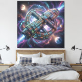 Stellar Path – Journey Through the Universe´8 キャンバスプリント (インサイチュ (寝室))