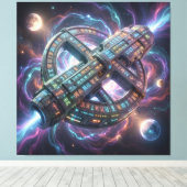 Stellar Path – Journey Through the Universe´8 キャンバスプリント (インサイチュ (ウッドフロア))