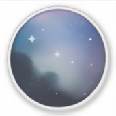 Stellar Serenity: Abstract Starry Night シール (正面)