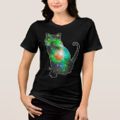 Stellar Space In Cat T-shirt トライブレンドＴシャツ (正面)
