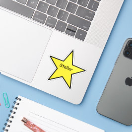 Stellar Star Sticker – Funny Minimal Sticker シール