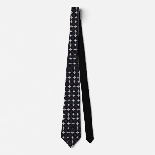 Stellar Stars Black Neck Tie ネクタイ (正面)