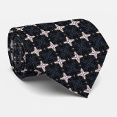 Stellar Stars Black Neck Tie ネクタイ (ロール)