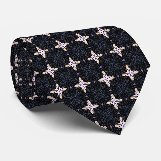 Stellar Stars Black Neck Tie ネクタイ (ロール)
