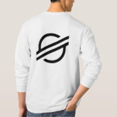 Stellar XLM Crypto Tシャツホワイト Tシャツ (裏面)