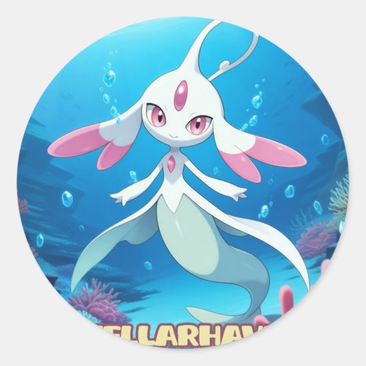 StellarHaven - Vanessaステッカー01 ラウンドシール (正面)