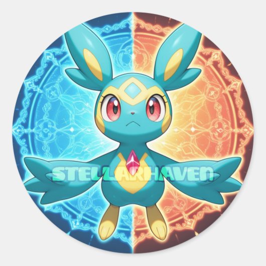 StellarHaven - Yovaステッカー01 ラウンドシール (正面)
