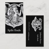 StellaRootのビクトリアンな人魚のヴィンテージ 名刺 (正面/裏面)