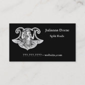 StellaRootのビクトリアンな人魚のヴィンテージ 名刺 (裏面)