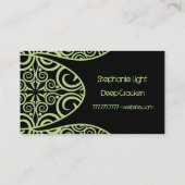 StellaRoot Crackenのタコのダマスク織 名刺 (裏面)