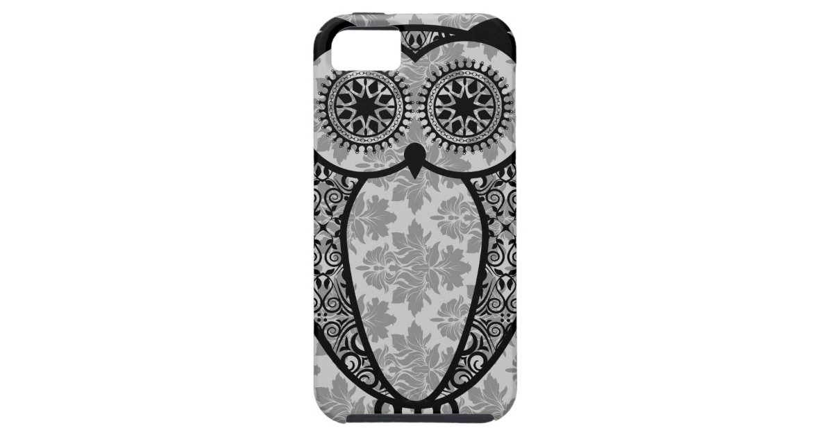 Stellaroot Hootieのフクロウのダマスク織 Case Mate Iphoneケース Zazzle Co Jp