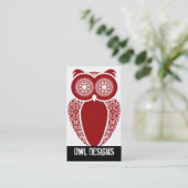 StellaRoot Hootieのフクロウの名刺 名刺 (スタンド正面)