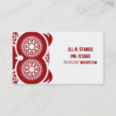 StellaRoot Hootieのフクロウの名刺 名刺 (裏面)